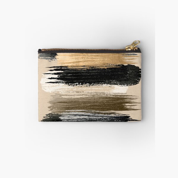 Item preview, Layered Horizontal Ink Strokes in Neutral Beige & Black designed and sold by SlowRegardArt.
