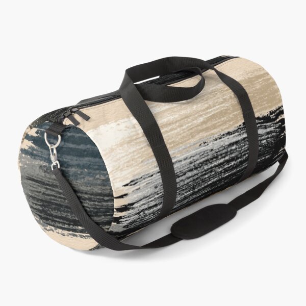 Item preview, Layered Horizontal Ink Strokes in Neutral Beige & Black designed and sold by SlowRegardArt.