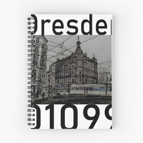 Item preview, Tram at Bautzner Straße & Rothenburger Straße – Dresden Neustadt 01099 Urban Sketch designed and sold by UMA Urban Sketch.