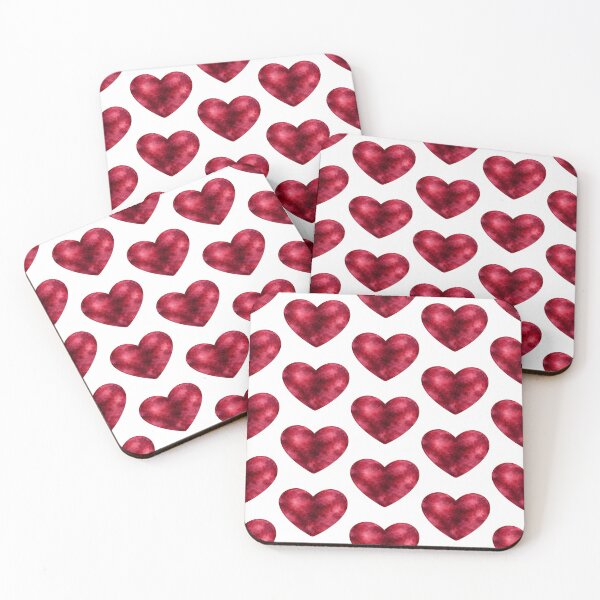 Item preview, Burgundy Watercolor Heart designed and sold by Blink Art Studio.