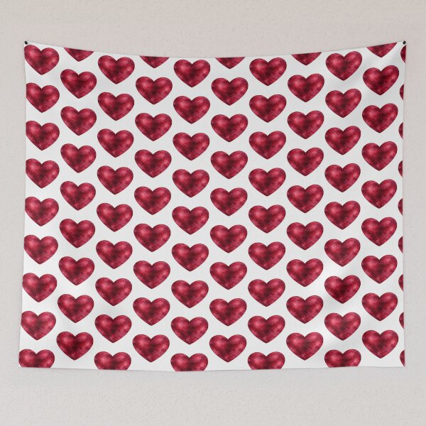 Item preview, Burgundy Watercolor Heart designed and sold by Blink Art Studio.