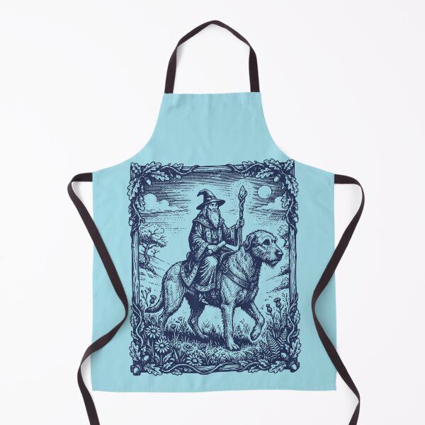 Item preview, Mystical Wizard Riding Hound Forest Moon designed and sold by d247.