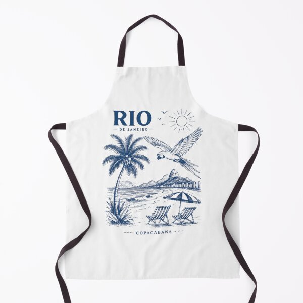 Item preview, Rio de Janeiro Vintage Beach Poster | Copacabana Tropical Aesthetic | Brazil Travel Shirt designed and sold by AveniaOficial.