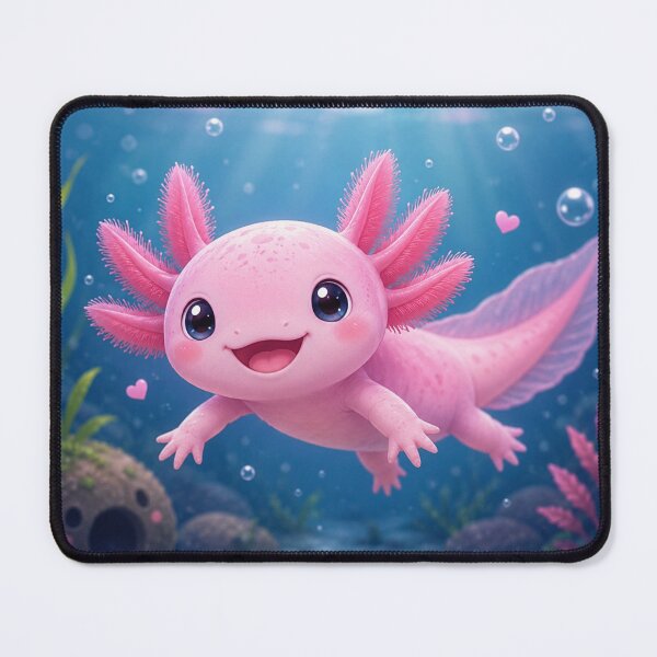 Item preview, Cute Pink Axolotl Cartoon designed and sold by BackgroundND.