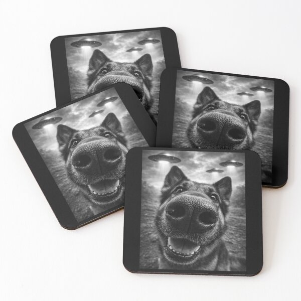 Item preview, Dog UFO Selfie Funny Derpy Meme Gift for Dog People designed and sold by Say It With Ink.