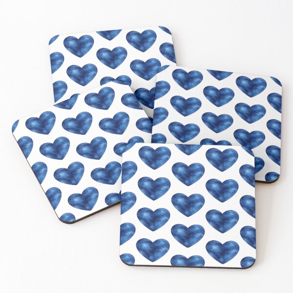 Item preview, Navy Watercolor Heart designed and sold by Blink Art Studio.