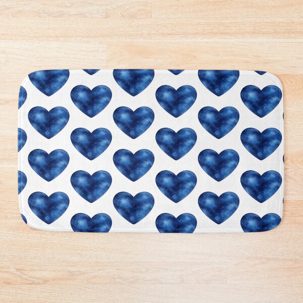 Item preview, Navy Watercolor Heart designed and sold by Blink Art Studio.