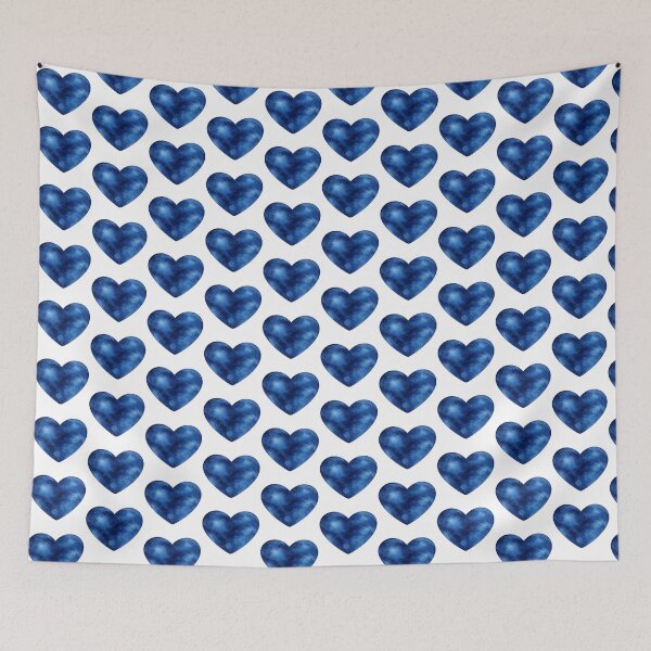 Item preview, Navy Watercolor Heart designed and sold by Blink Art Studio.