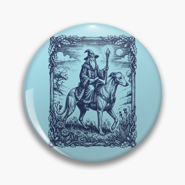 Item preview, Wizard Riding Greyhound Fantasy Moon designed and sold by d247.