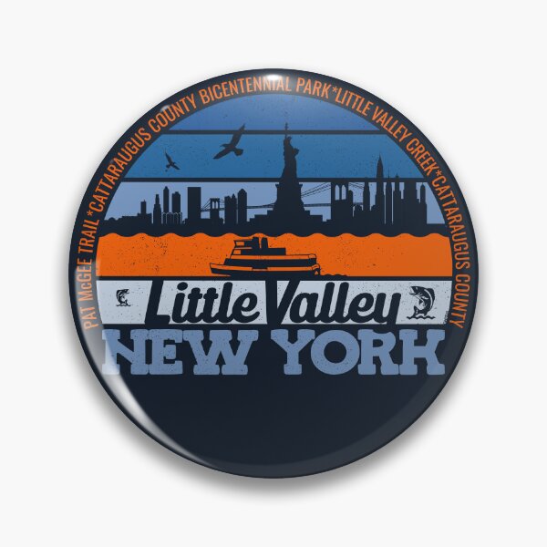 Item preview, Little Valley New York Sunset Retro Vintage Local Pride Logo designed and sold by CRHPOD20.
