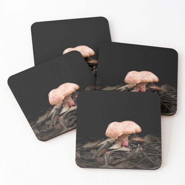 Item preview, Pink Mushroom Black Background designed and sold by SeaChelly .