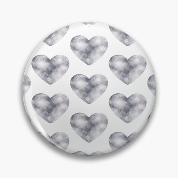 Item preview, Silver Watercolor Heart designed and sold by Blink Art Studio.