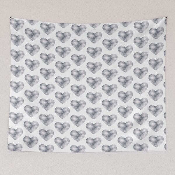 Item preview, Silver Watercolor Heart designed and sold by Blink Art Studio.