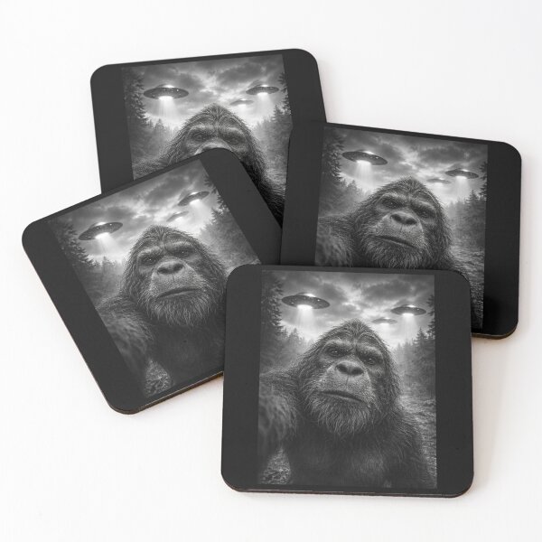 Item preview, Bigfoot UFO Selfie Funny Cryptid Humor Gift for Skeptics designed and sold by Say It With Ink.