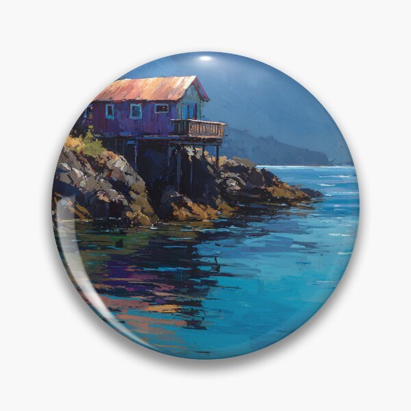 Item preview, Quadra Island BC Coastal Cottage Boat Canada Calm Waters designed and sold by daila70.