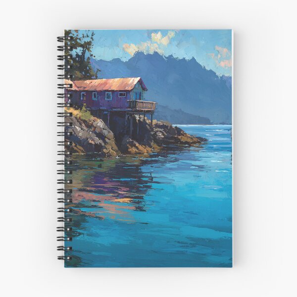 Item preview, Quadra Island BC Coastal Cottage Boat Canada Calm Waters designed and sold by daila70.