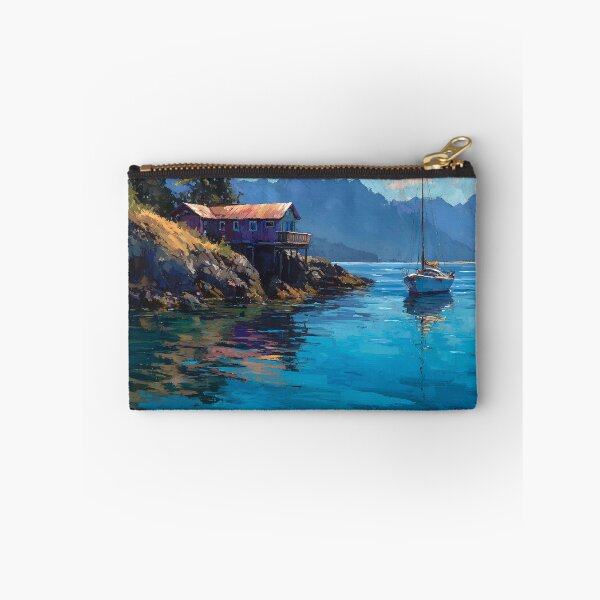 Item preview, Quadra Island BC Coastal Cottage Boat Canada Calm Waters designed and sold by daila70.
