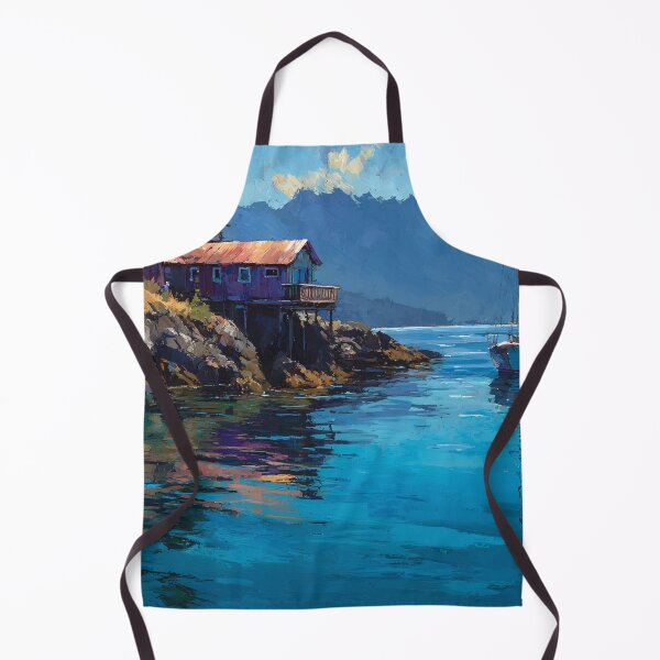 Item preview, Quadra Island BC Coastal Cottage Boat Canada Calm Waters designed and sold by daila70.