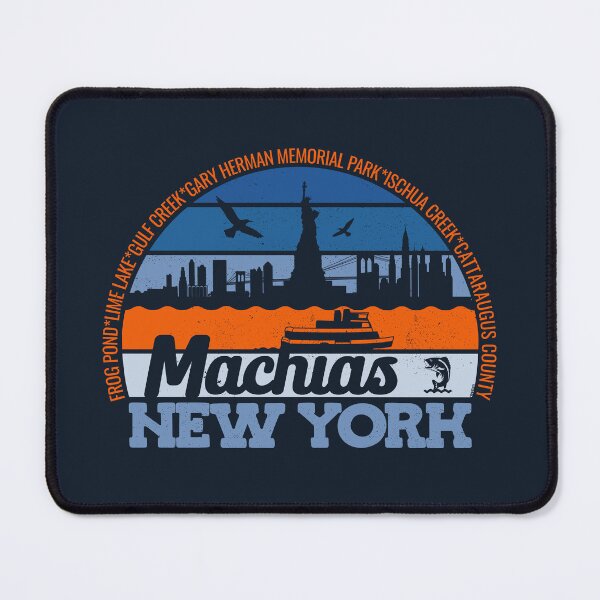 Item preview, Machias New York Sunset Retro Vintage Local Pride Logo designed and sold by CRHPOD20.