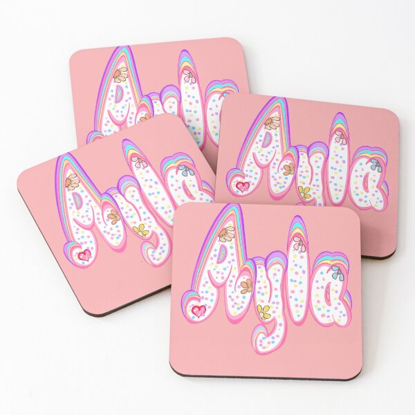 Item preview, Ayla Name Pastel Sprinkles Cute Personalized Custom Bubble Letters designed and sold by Artonmytee.