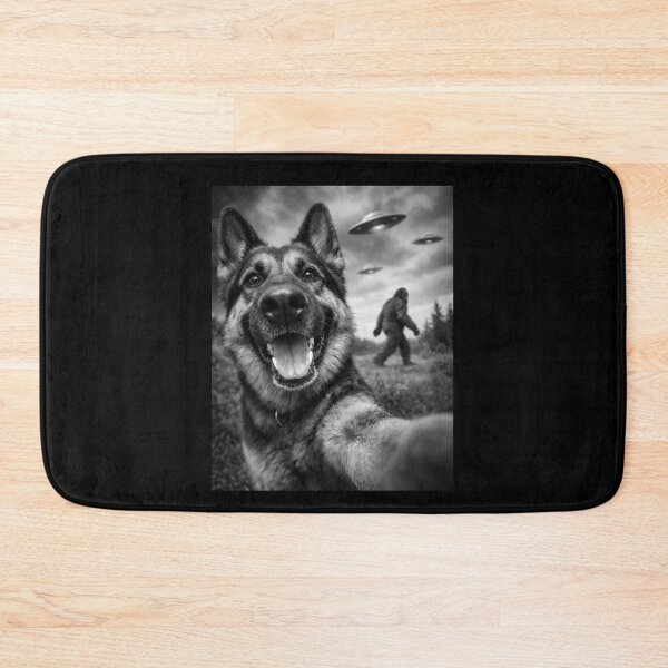 Item preview, Dog and Bigfoot UFO Selfie Funny Conspiracy Humor Gift designed and sold by Say It With Ink.