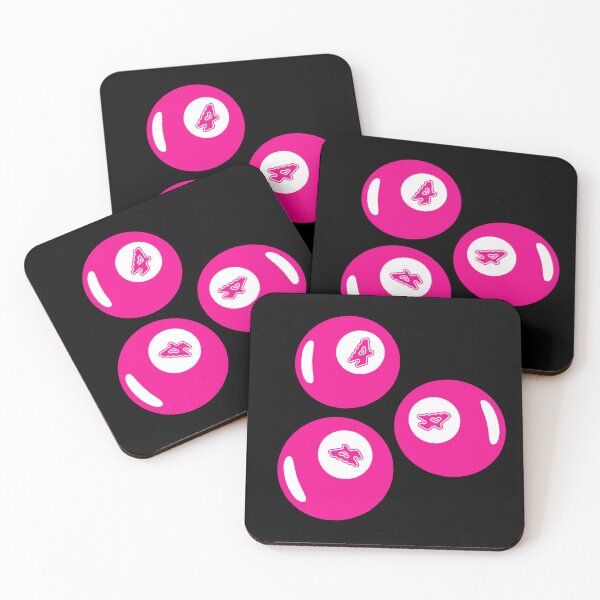 Item preview, Lucky Number 4 Pink Balls designed and sold by CDPrintsDesigns.