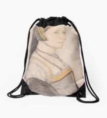 Hans Holbein the Younger - Anne Cresacre Drawstring Bag