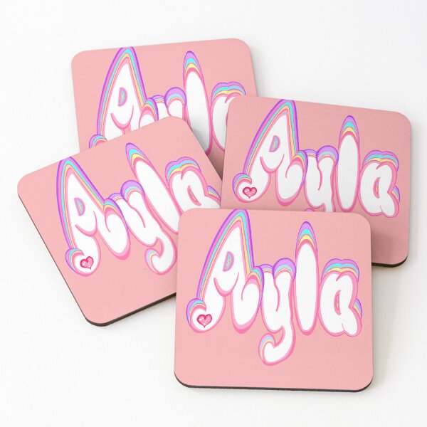 Item preview, Ayla Name Pastel Sprinkles Cute Personalized Custom Bubble Letters for girls and women designed and sold by Artonmytee.
