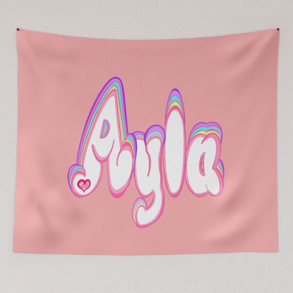 Item preview, Ayla Name Pastel Sprinkles Cute Personalized Custom Bubble Letters for girls and women designed and sold by Artonmytee.