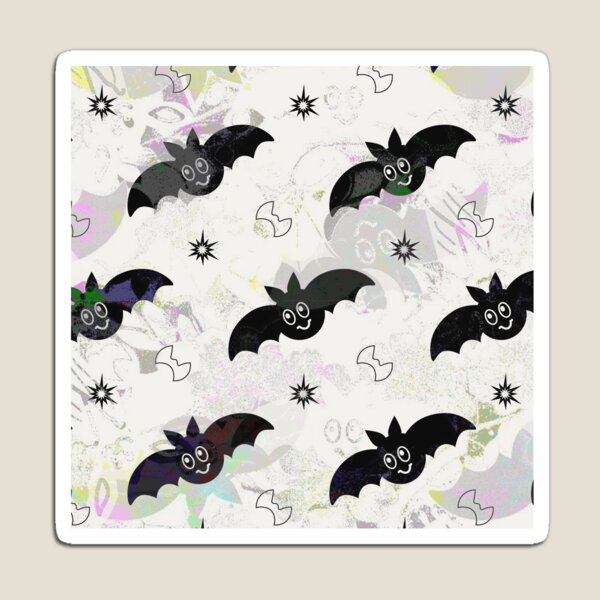 Item preview, Kawaii Bat Pattern — Cute Gothic Halloween Sticker Design designed and sold by BatNature.