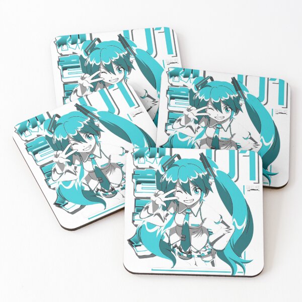 Item preview, Hatsune Miku 01 Signature Wink - Classic Vocaloid Streetwear Art designed and sold by Fabioforero.