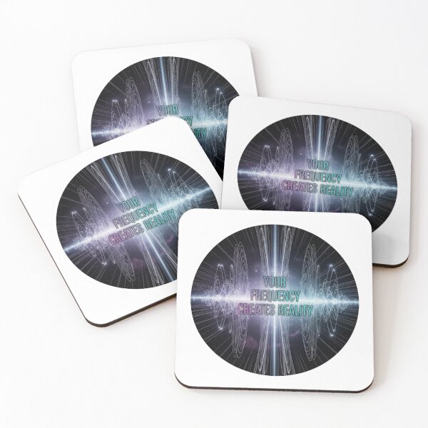 Item preview, Your Frequency Creates Reality – Sound Wave Cosmic Motivation Design designed and sold by Altair_.
