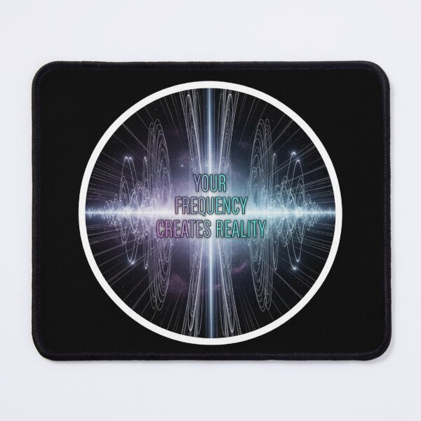 Item preview, Your Frequency Creates Reality – Sound Wave Cosmic Motivation Design designed and sold by Altair_.