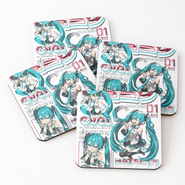 Item preview, Hatsune Miku Virtual Singer Vocaloid Collage - Cyber Teal Graphic designed and sold by Fabioforero.