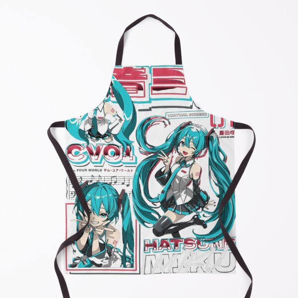 Item preview, Hatsune Miku Virtual Singer Vocaloid Collage - Cyber Teal Graphic designed and sold by Fabioforero.