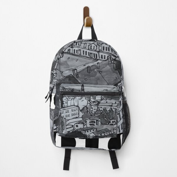 Item preview, Dresden Neustadt, black and white – view from the Martin Luther Church, 01099 designed and sold by UMA Urban Sketch.