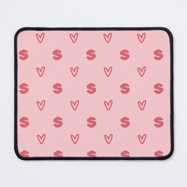 Item preview, Monogram Letter S Heart Pattern | Initial S Cute Hearts Pink | Cute Monogram Letter S Hearts | Letter S Pink Hearts Aesthetic | Pastel Pink Initial S Pattern | Monogram Letter S Hearts designed and sold by VivaFy.