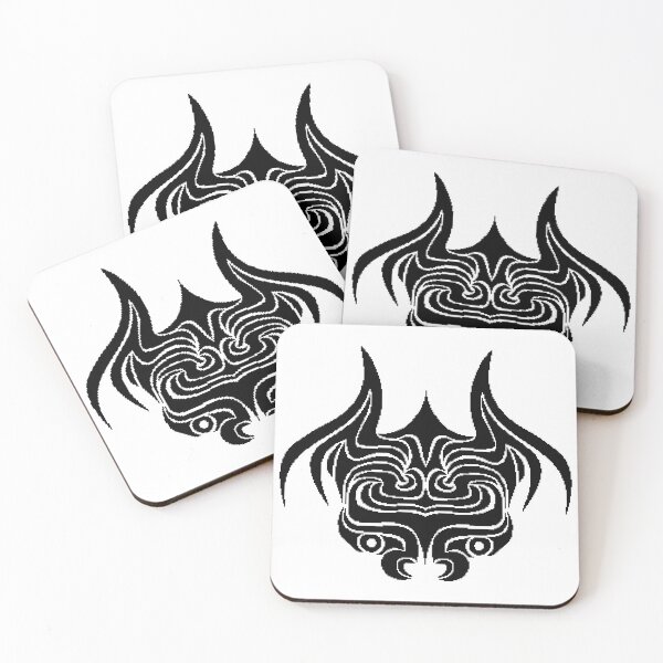 Item preview, Black Pixelated Insectoid Tattoo Emblem designed and sold by creatornator5.
