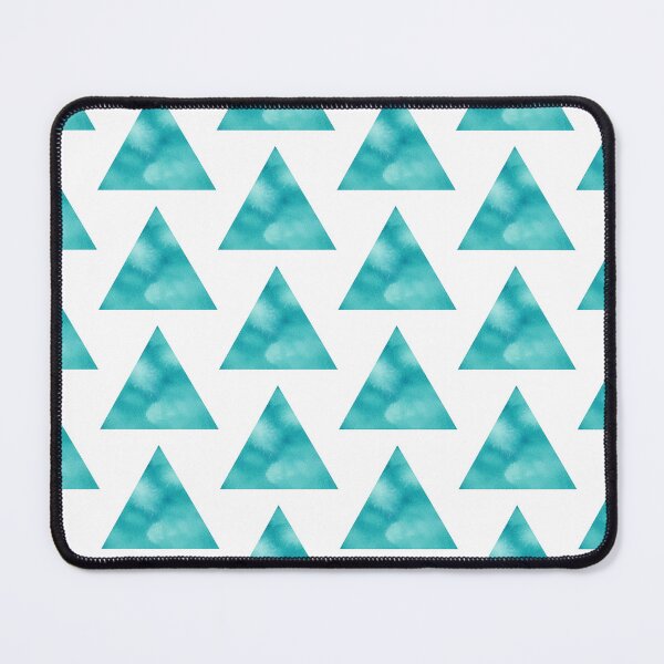 Item preview, Turquoise Watercolor Triangle designed and sold by Blink Art Studio.