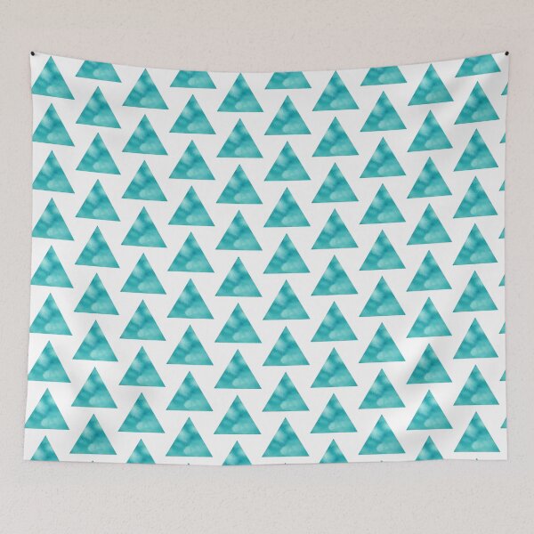 Item preview, Turquoise Watercolor Triangle designed and sold by Blink Art Studio.