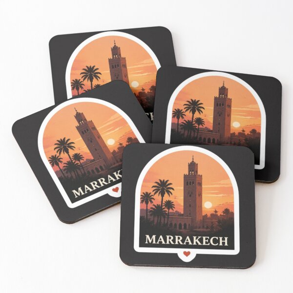Item preview, Marrakech morocco vintage travel poster designed and sold by Med-Smart.