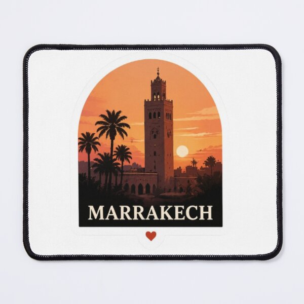 Item preview, Marrakech morocco vintage travel poster designed and sold by Med-Smart.