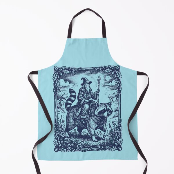 Item preview, Wizard Riding Raccoon Fantasy Forest Mystic designed and sold by d247.