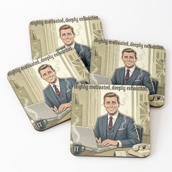 Item preview, Highly Motivated Deeply Exhausted. designed and sold by KojourinArt.