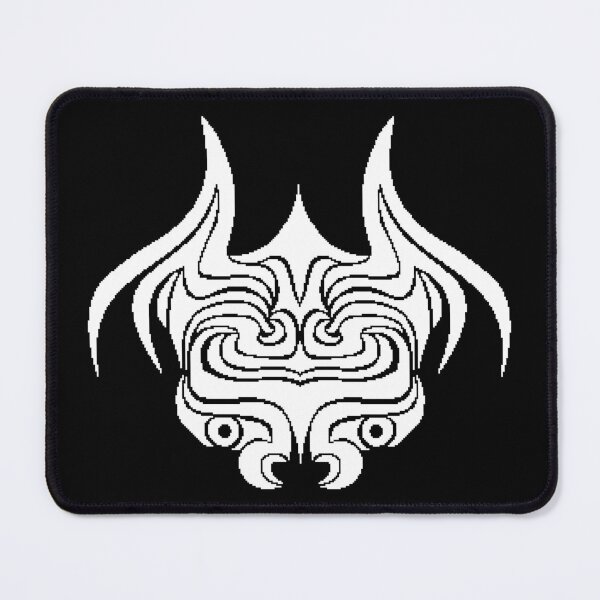 Item preview, White Pixelated Insectoid Tattoo Emblem designed and sold by creatornator5.