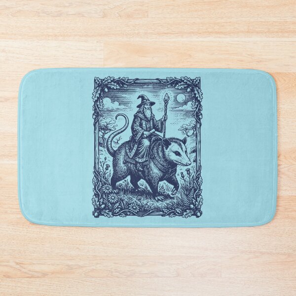 Item preview, Mystical Wizard Riding Opossum Forest Magic Scene designed and sold by d247.