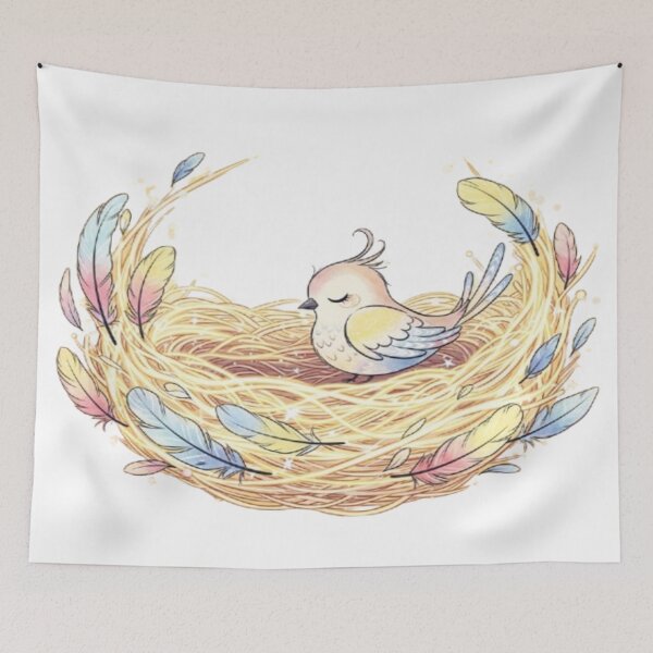 Item preview, Golden Nest – Bird of Serenity Design designed and sold by Cristhian Almanza.