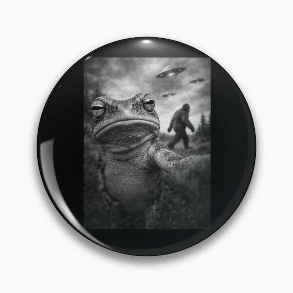 Item preview, Frog UFO Selfie Funny Deadpan Chaos Humor Meme Gift designed and sold by Say It With Ink.