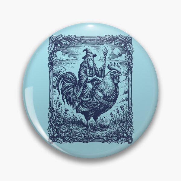 Item preview, Wizard Riding Rooster Fantasy Magic Fowl designed and sold by d247.