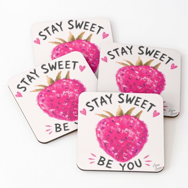 Item preview, STAY SWEET BE YOU | Strawberry Quote Design | Cute Summer Aesthetic designed and sold by BlueberrySwan.